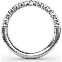 Single Prong Set Round Diamond Anniversary Band by Fana - 0.34 Carat Total Diamond Weight