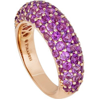 Piranesi - Small Dome Ring in Amethyst - 18K Rose Gold
