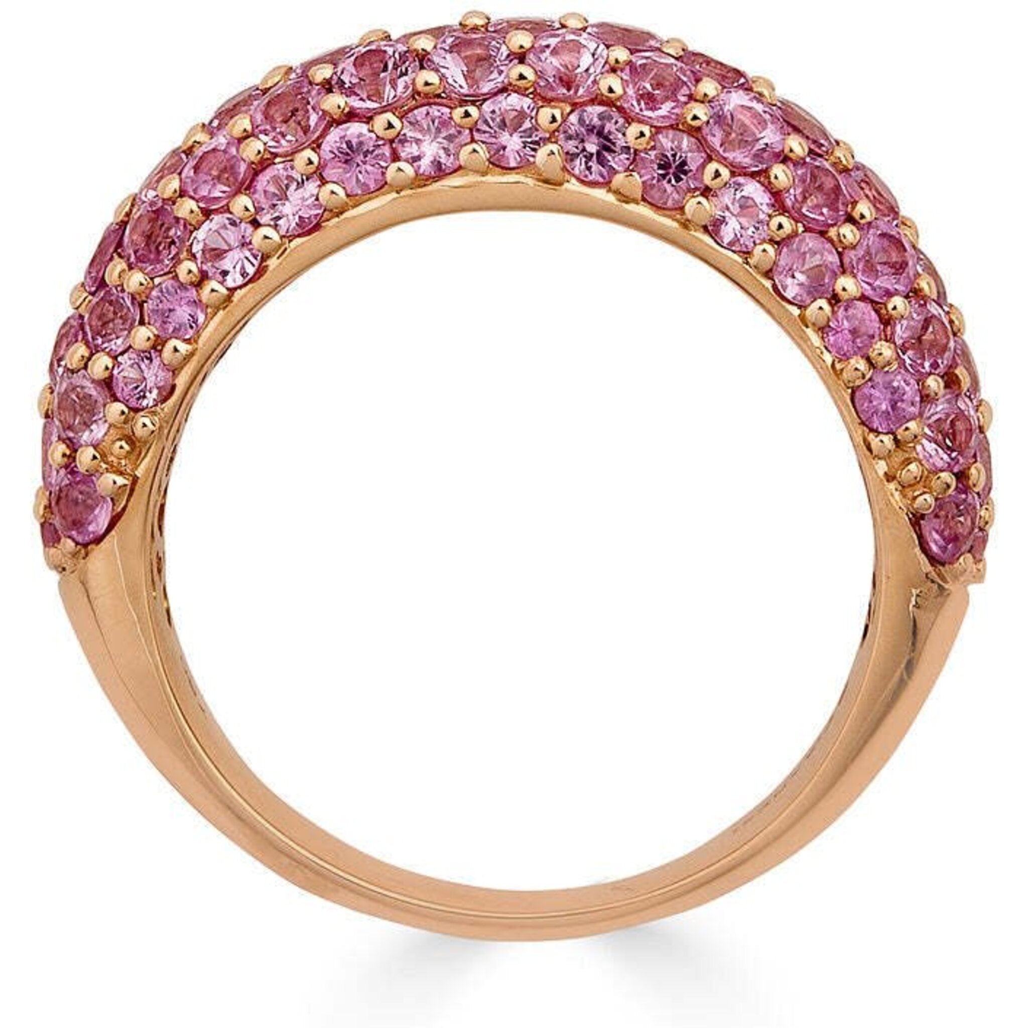 Piranesi - Small Dome Ring in Pink Sapphire - 18K Rose Gold