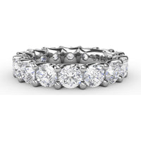 Smooth Eternity Band with Round Brilliant Diamonds by Fana - 3.60 Carat Total Diamond Weight