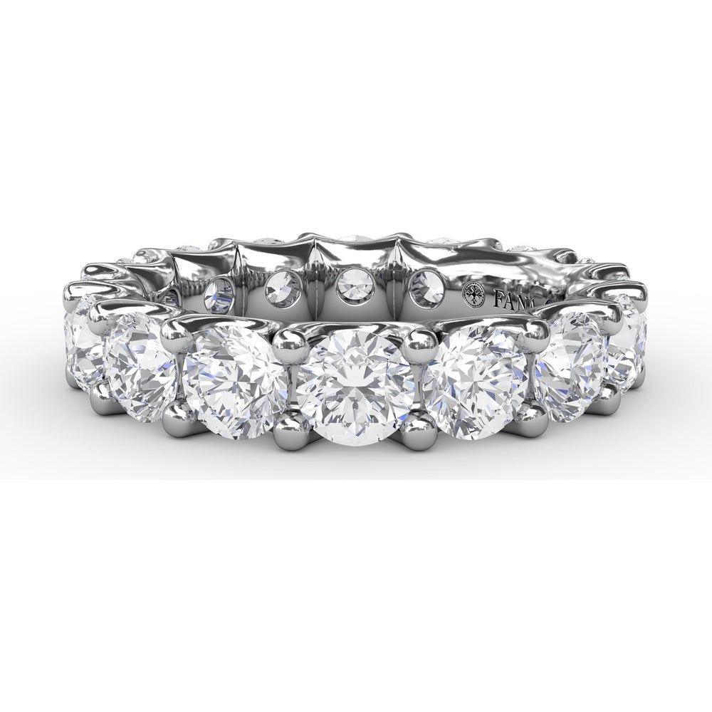 Smooth Eternity Band with Round Brilliant Diamonds by Fana - 3.60 Carat Total Diamond Weight