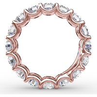 Smooth Eternity Band with Round Brilliant Diamonds by Fana - 3.60 Carat Total Diamond Weight