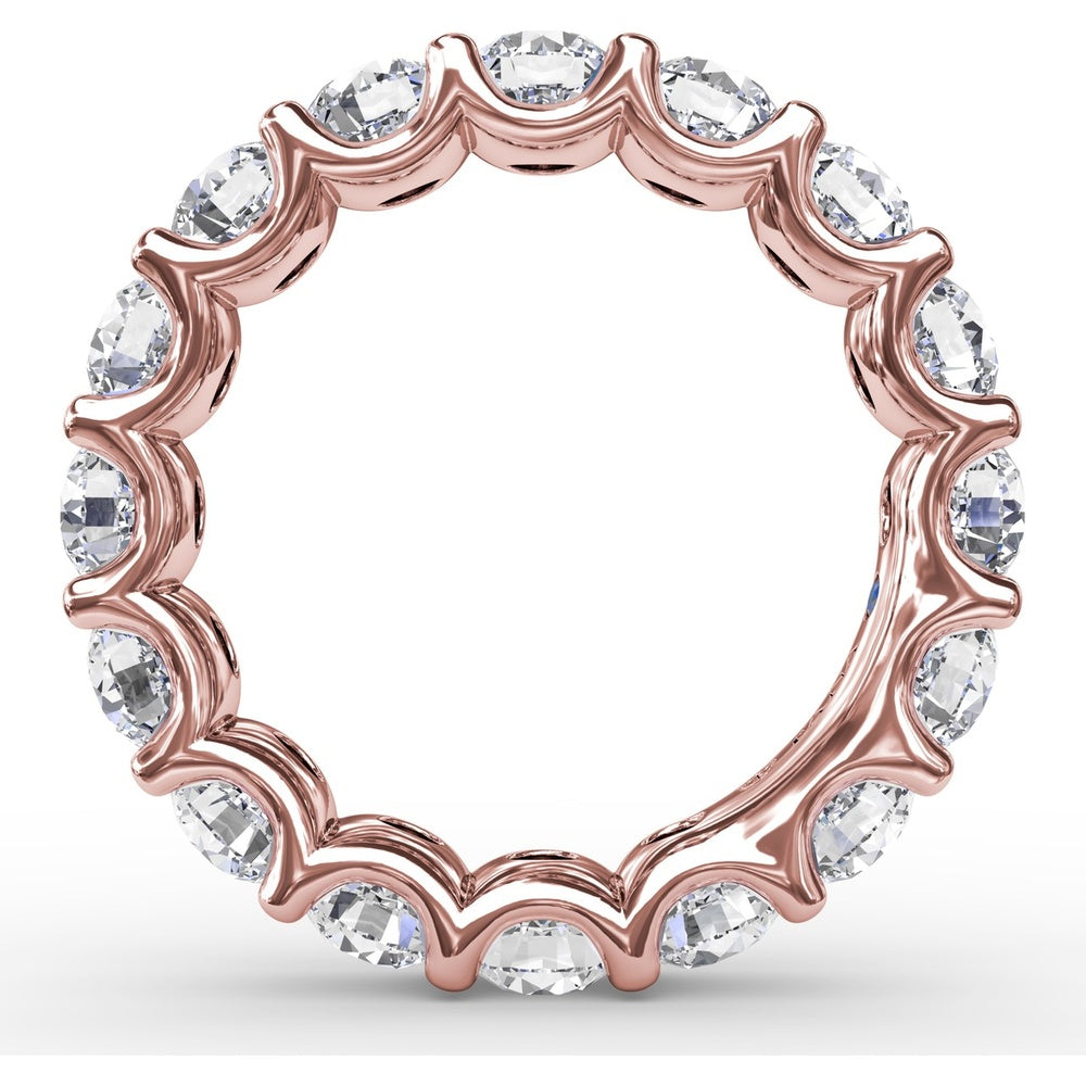 Smooth Eternity Band with Round Brilliant Diamonds by Fana - 3.60 Carat Total Diamond Weight