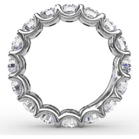 Smooth Eternity Band with Round Brilliant Diamonds by Fana - 3.60 Carat Total Diamond Weight