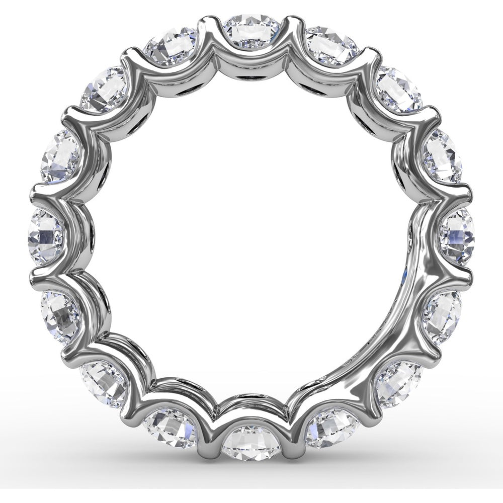 Smooth Eternity Band with Round Brilliant Diamonds by Fana - 3.60 Carat Total Diamond Weight