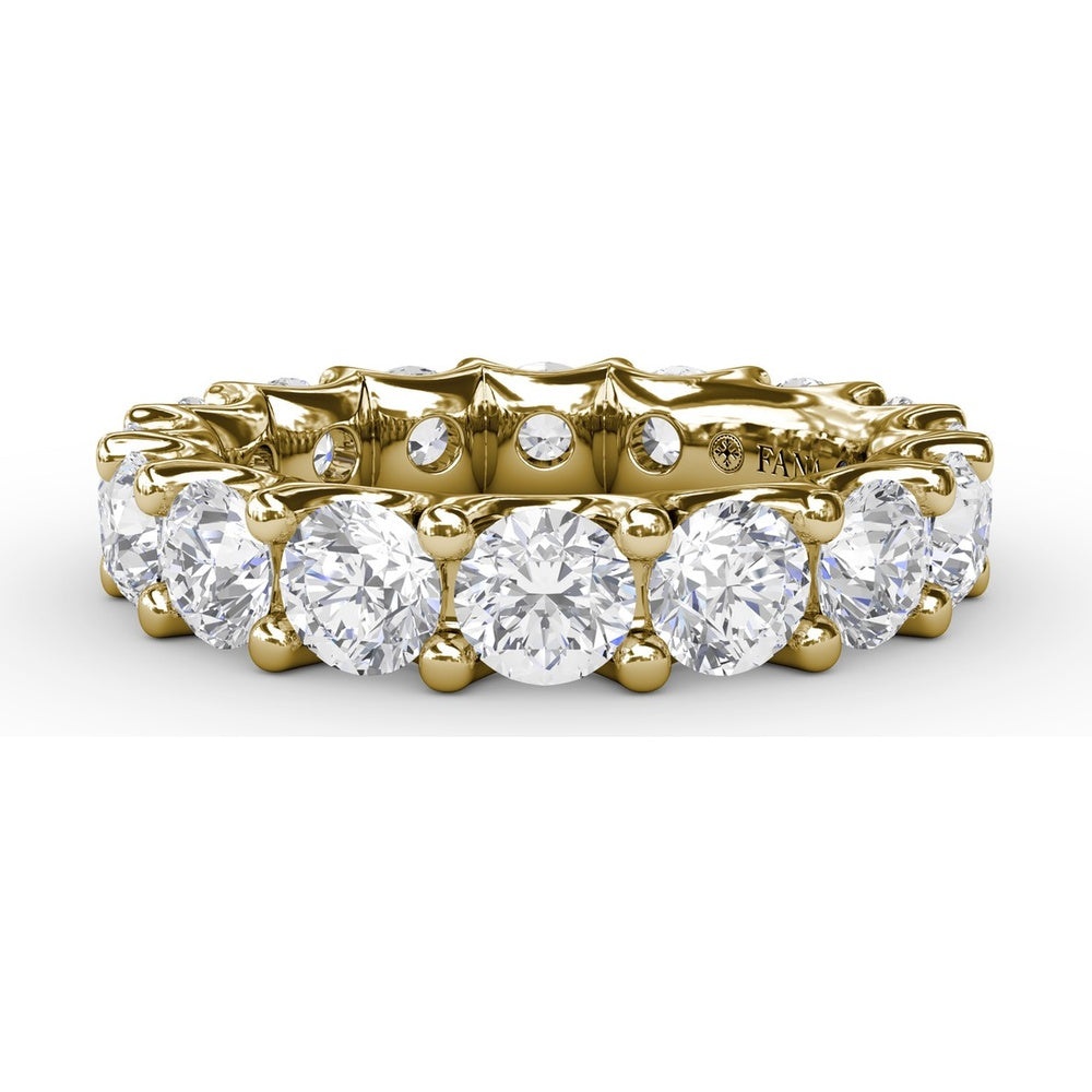 Smooth Eternity Band with Round Brilliant Diamonds by Fana - 3.60 Carat Total Diamond Weight