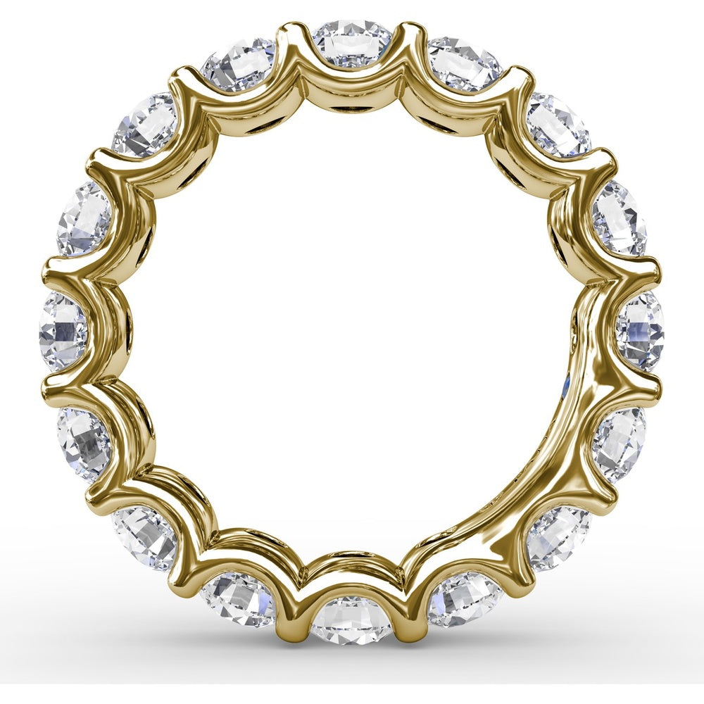 Smooth Eternity Band with Round Brilliant Diamonds by Fana - 3.60 Carat Total Diamond Weight