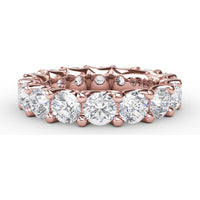 Smooth Eternity Band with Round Brilliant Diamonds by Fana - 3.60 Carat Total Diamond Weight