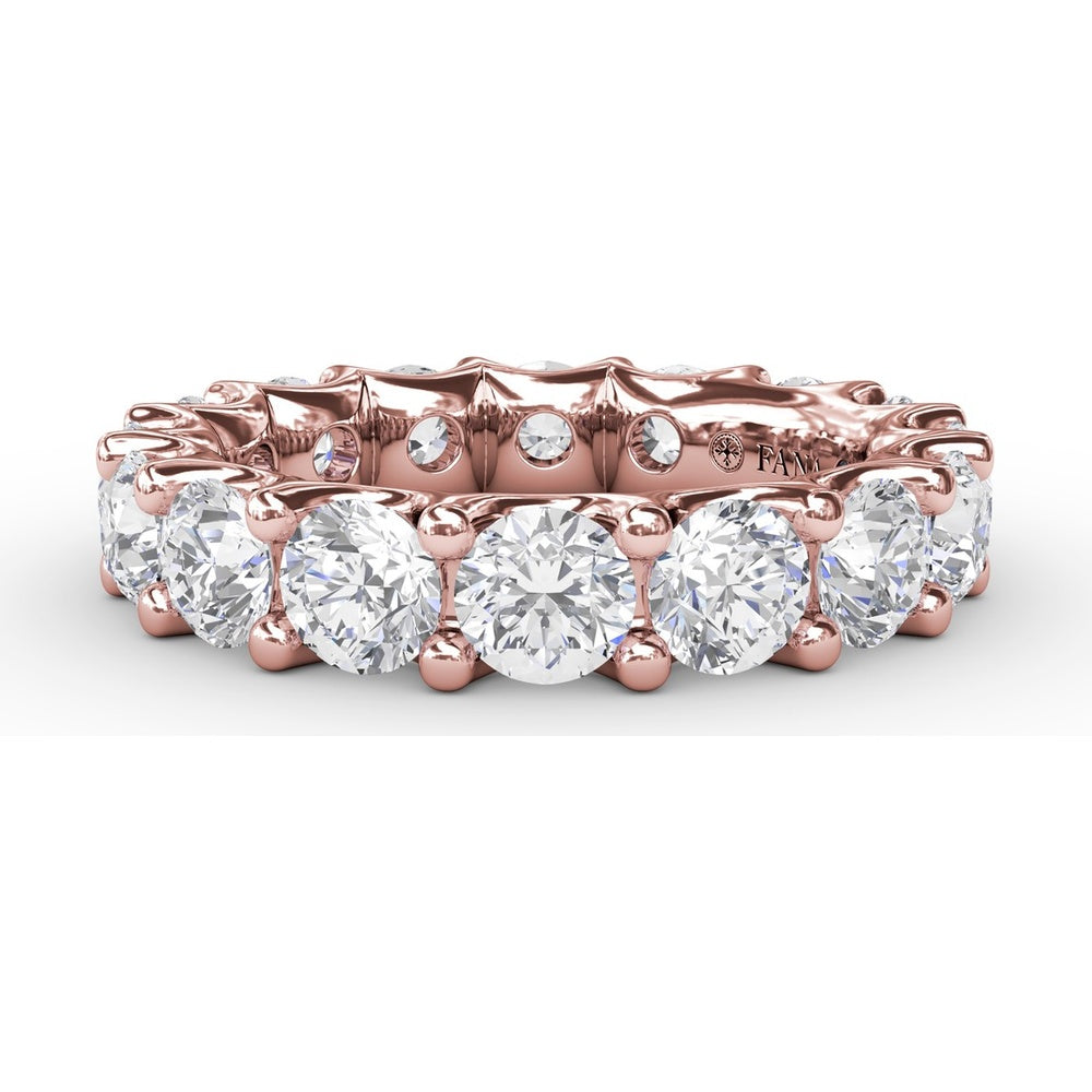 Smooth Eternity Band with Round Brilliant Diamonds by Fana - 3.60 Carat Total Diamond Weight