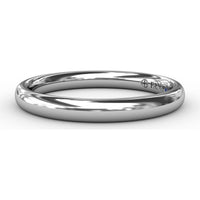 Smooth Round Profile Wedding Band to Match Engagement Ring S3226 by Fana