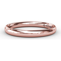 Smooth Round Profile Wedding Band to Match Engagement Ring S3226 by Fana