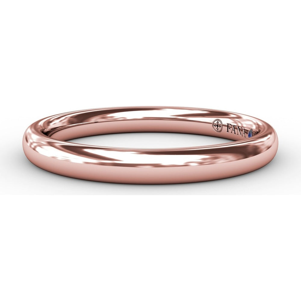 Smooth Round Profile Wedding Band to Match Engagement Ring S3226 by Fana