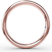 Smooth Round Profile Wedding Band to Match Engagement Ring S3226 by Fana