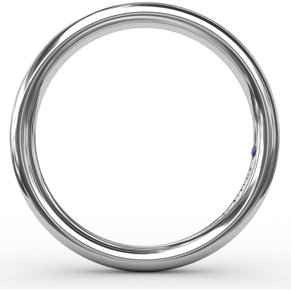 Smooth Round Profile Wedding Band to Match Engagement Ring S3226 by Fana