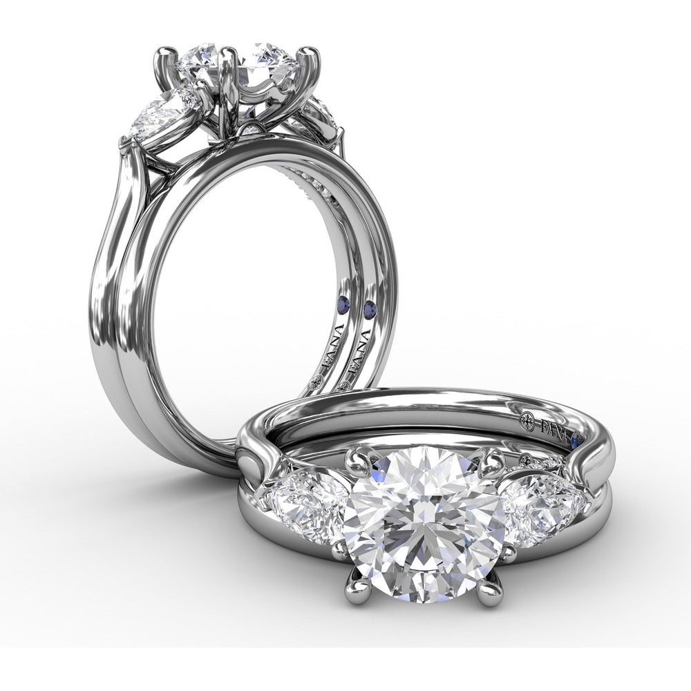 Smooth Round Profile Wedding Band to Match Engagement Ring S3226 by Fana