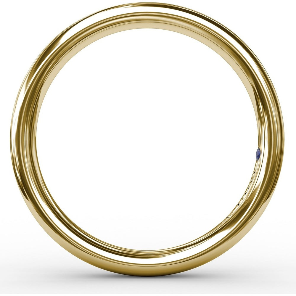 Smooth Round Profile Wedding Band to Match Engagement Ring S3226 by Fana