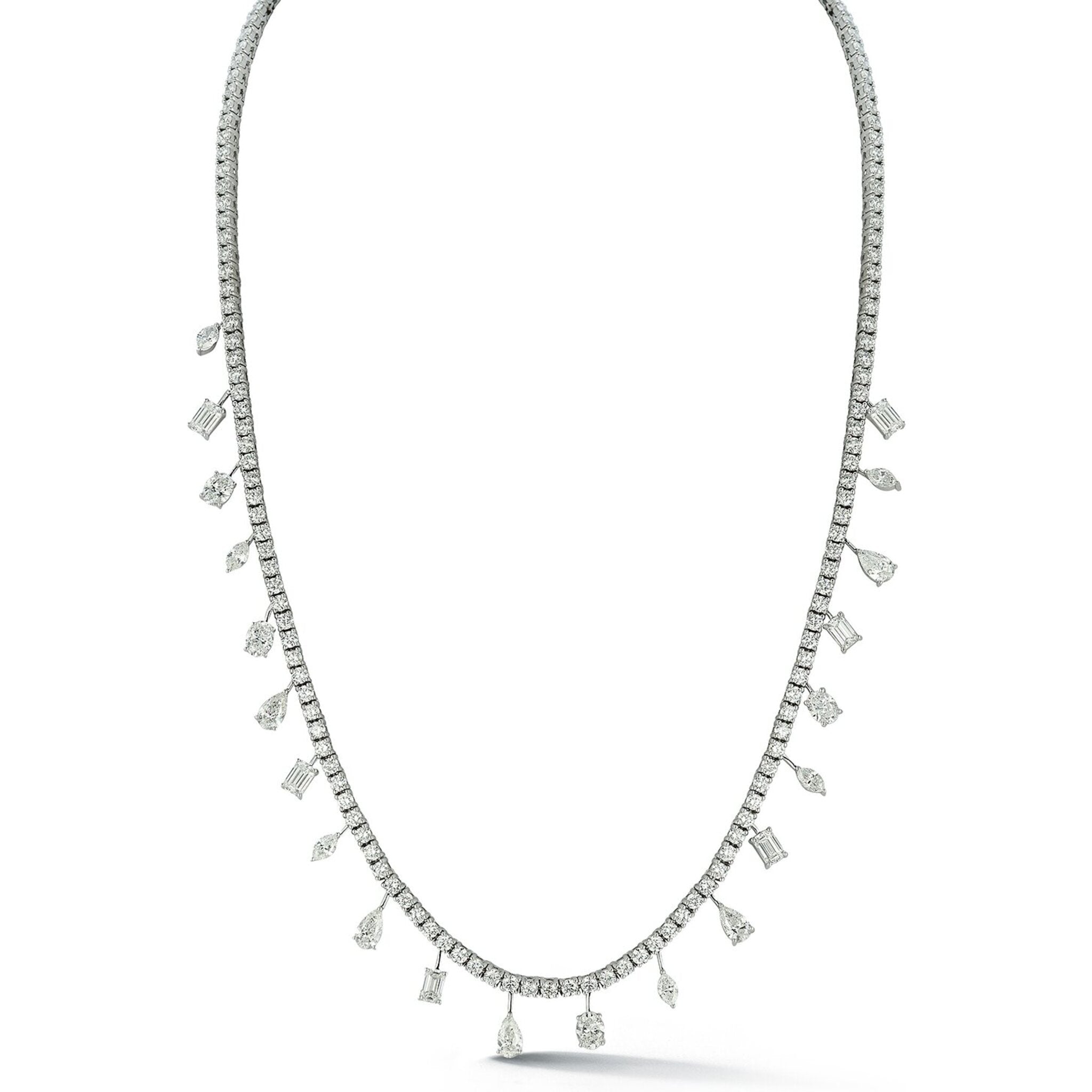 Amethyst multi shape diamond necklace - Lexie Jordan Jewelry