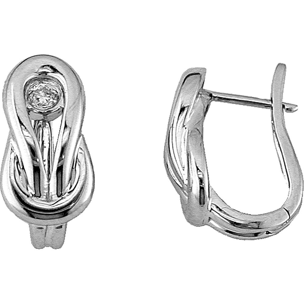 Sparkling 14K White Gold 0.30 Carat Diamond Earrings