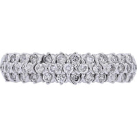 Sparkling 14K White Gold 1/2 Carat Diamond Band