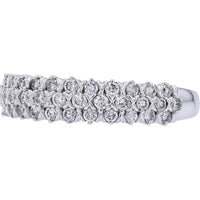 Sparkling 14K White Gold 1/2 Carat Diamond Band