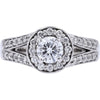 Sparkling 14K White Gold 1.25 Carat Diamond Engagement Ring