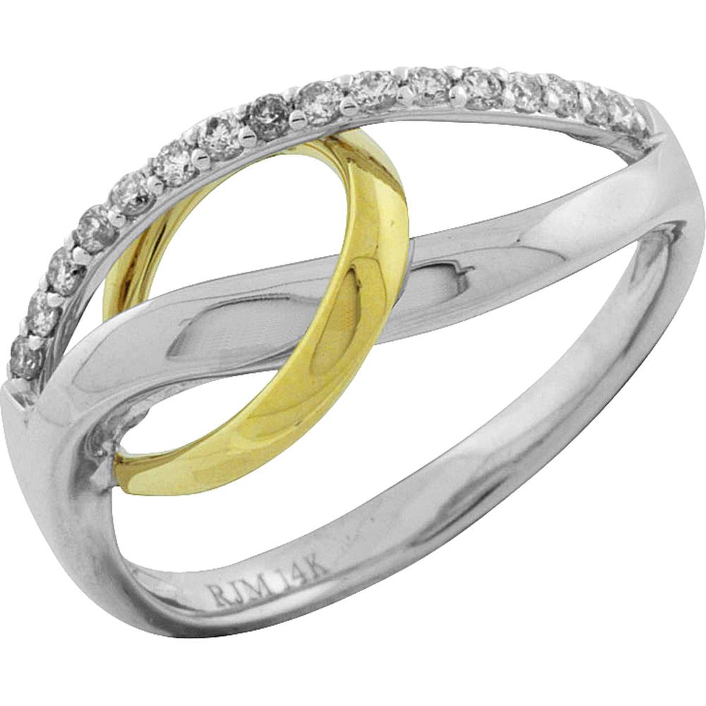 Sparkling 14K White Gold Diamond Ring with Round Diamond - Timeless Elegance
