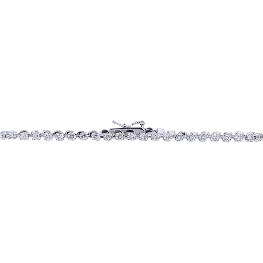 Sparkling 18K White Gold Diamond Dream Bracelet - 3.01 Carat Total Diamond Weight