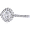 Sparkling Love 14K White Gold 1.40 Carat Diamond Halo Engagement Ring