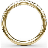 Split Prong Diamond Anniversary Band with Round Diamonds by Fana - 0.20 Carat Total Diamond Weight