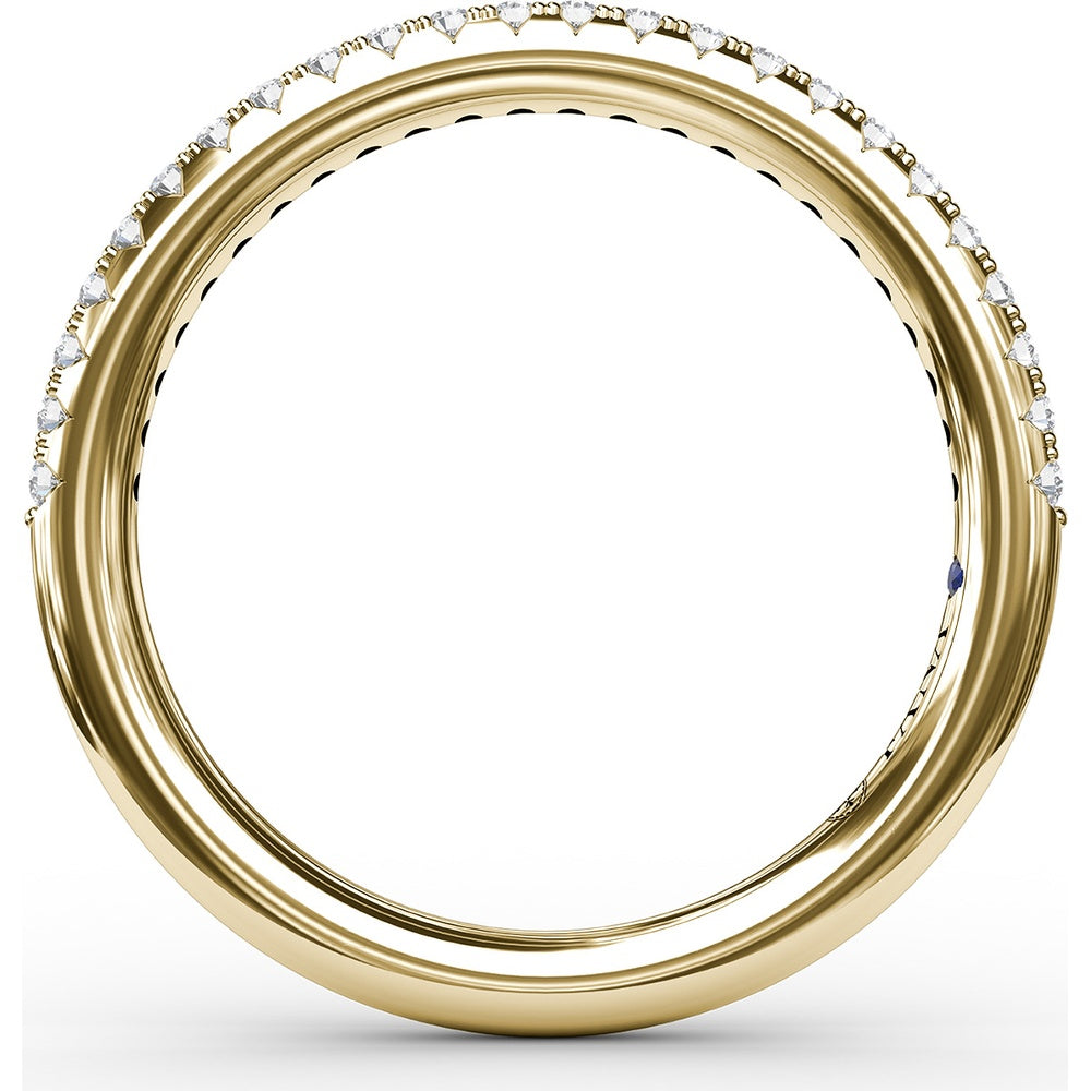 Split Prong Diamond Anniversary Band with Round Diamonds by Fana - 0.20 Carat Total Diamond Weight