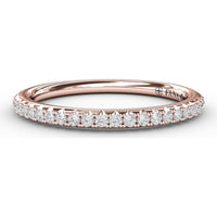 Split Prong Diamond Anniversary Band with Round Diamonds by Fana - 0.20 Carat Total Diamond Weight