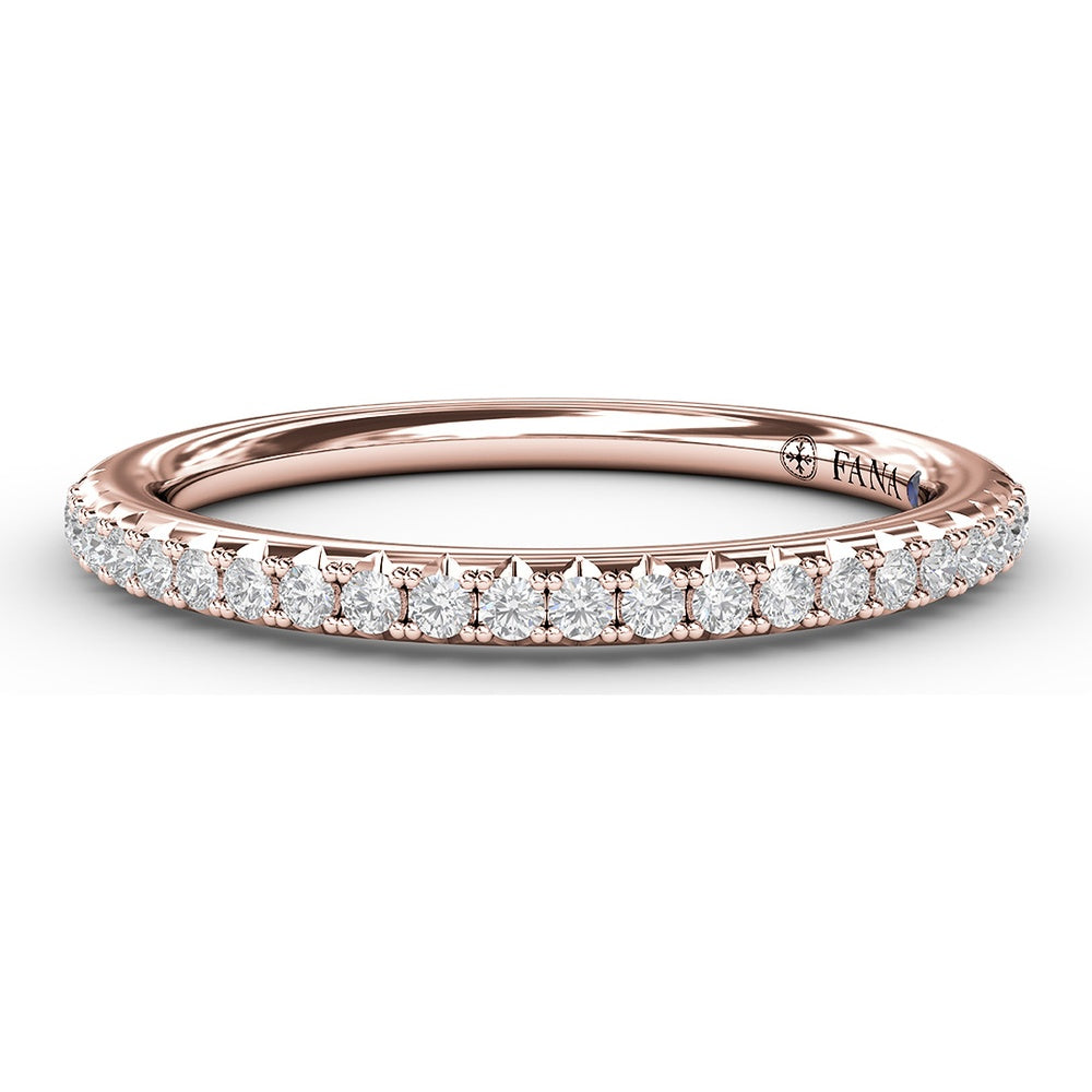 Split Prong Diamond Anniversary Band with Round Diamonds by Fana - 0.20 Carat Total Diamond Weight
