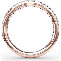 Split Prong Diamond Anniversary Band with Round Diamonds by Fana - 0.20 Carat Total Diamond Weight