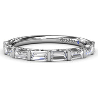 Stackable Band with 8 Baguette Cut Diamonds by Fana - 0.78 Carat Total Diamond Weight