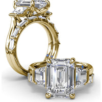 Stackable Band with 8 Baguette Cut Diamonds by Fana - 0.78 Carat Total Diamond Weight