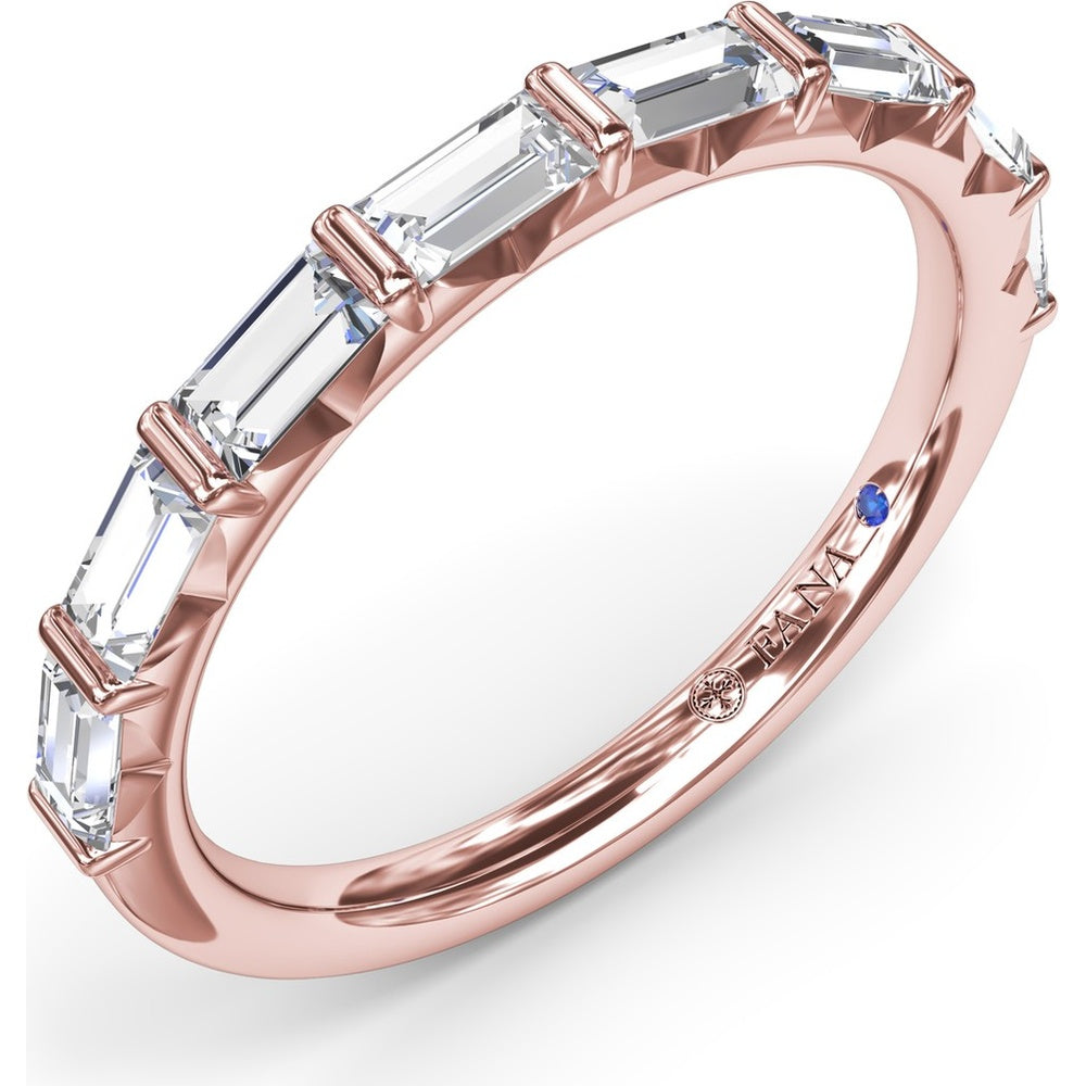 Stackable Band with 8 Baguette Cut Diamonds by Fana - 0.78 Carat Total Diamond Weight
