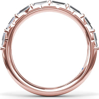 Stackable Band with 8 Baguette Cut Diamonds by Fana - 0.78 Carat Total Diamond Weight