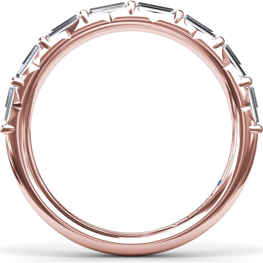 Stackable Band with 8 Baguette Cut Diamonds by Fana - 0.78 Carat Total Diamond Weight