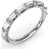 Stackable Band with 8 Baguette Cut Diamonds by Fana - 0.78 Carat Total Diamond Weight