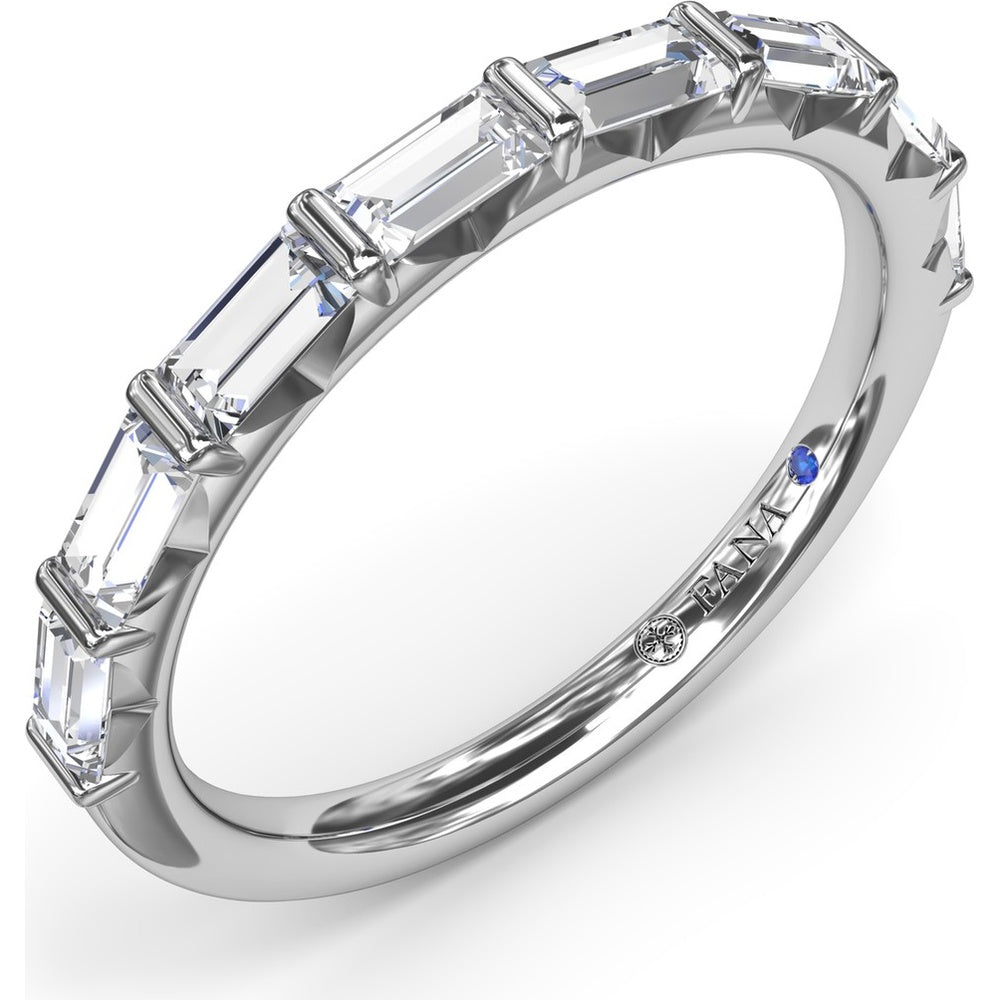 Stackable Band with 8 Baguette Cut Diamonds by Fana - 0.78 Carat Total Diamond Weight