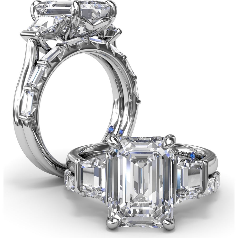 Stackable Band with 8 Baguette Cut Diamonds by Fana - 0.78 Carat Total Diamond Weight