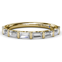 Stackable Band with 8 Baguette Cut Diamonds by Fana - 0.78 Carat Total Diamond Weight