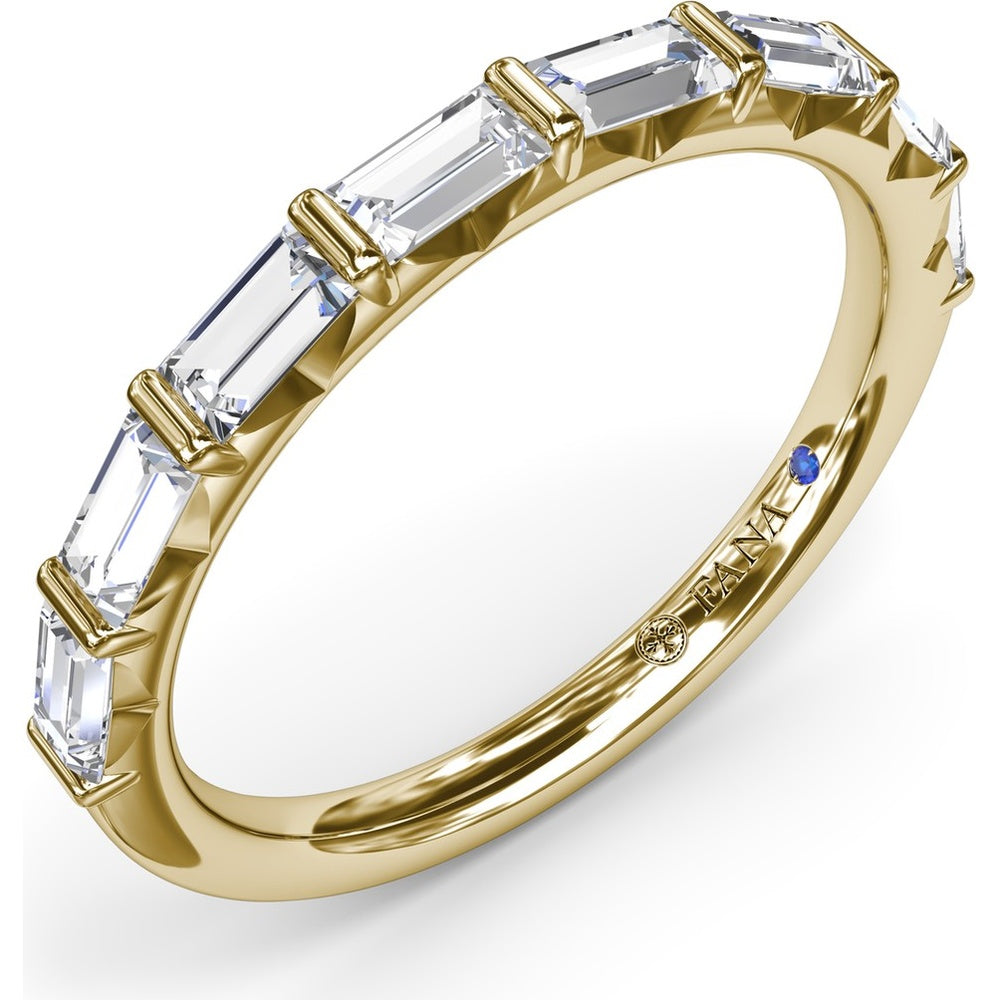 Stackable Band with 8 Baguette Cut Diamonds by Fana - 0.78 Carat Total Diamond Weight