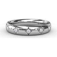 Starlight Eternity Band with Flush Set Round Diamonds by Fana - 0.08 Carat Total Diamond Weight