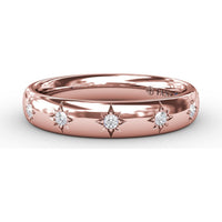 Starlight Eternity Band with Flush Set Round Diamonds by Fana - 0.08 Carat Total Diamond Weight