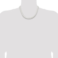Sterling Silver 10.5mm Magic Herringbone Chain - 18" Polished Necklace with Lobster Clasp by Lumare Gioia