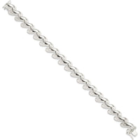 Sterling Silver 12mm San Marco Bracelet with Polished Finish by Lumare Gioia