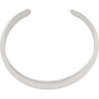 Sterling Silver 14mm Polished Cuff Bangle - Engravable Women's Bracelet by Lumare Gioia