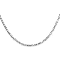 Sterling Silver 16" Diamond-Cut Round Franco Chain Necklace - 3.8mm Width by Lumare Gioia