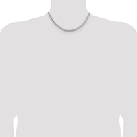 Sterling Silver 16" Diamond-Cut Round Franco Chain Necklace - 3.8mm Width by Lumare Gioia